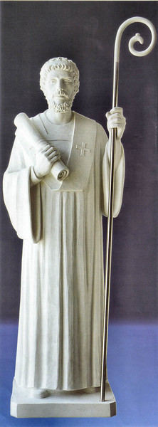 Saint Augustine Life-size Bonded Marble Sculpture Religious